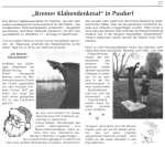 Artikel aus dem Pusdorfer Blatt 4/2001